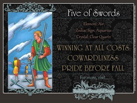 Five of Swords Tarot Card Meanings